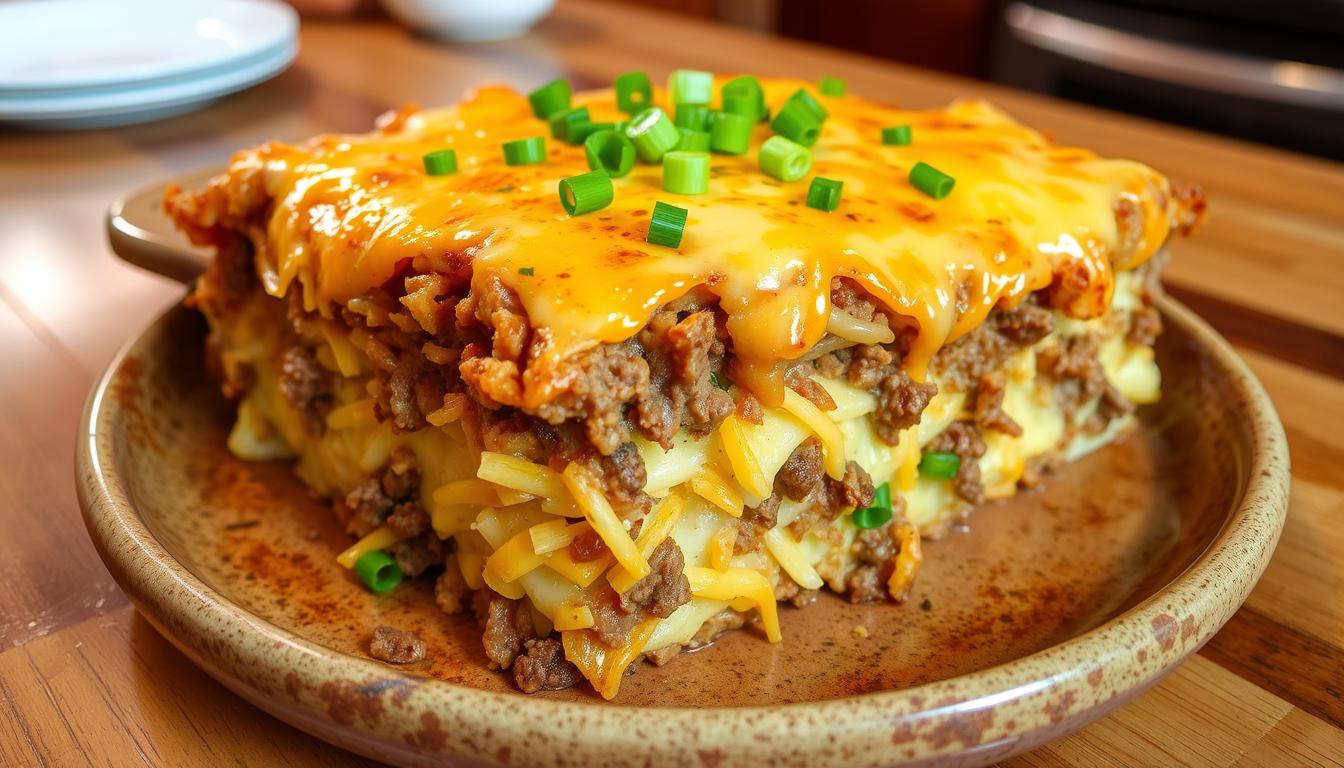 Tasty Ground Beef Hash Brown Casserole Recipe